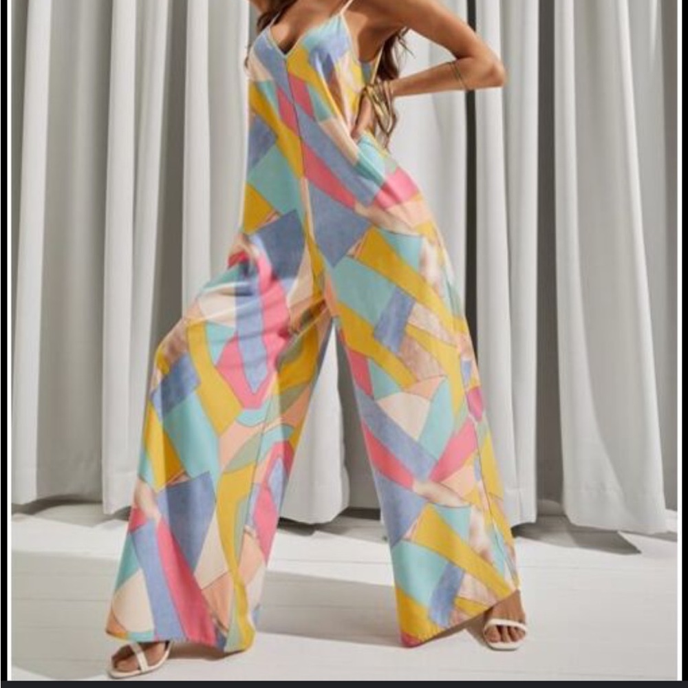 Colorful Geometric Maxi Dress